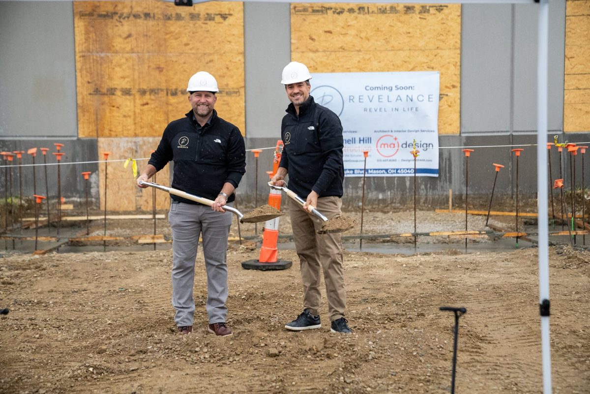 Patrick Malloy and Joe Clark break ground on Revelance