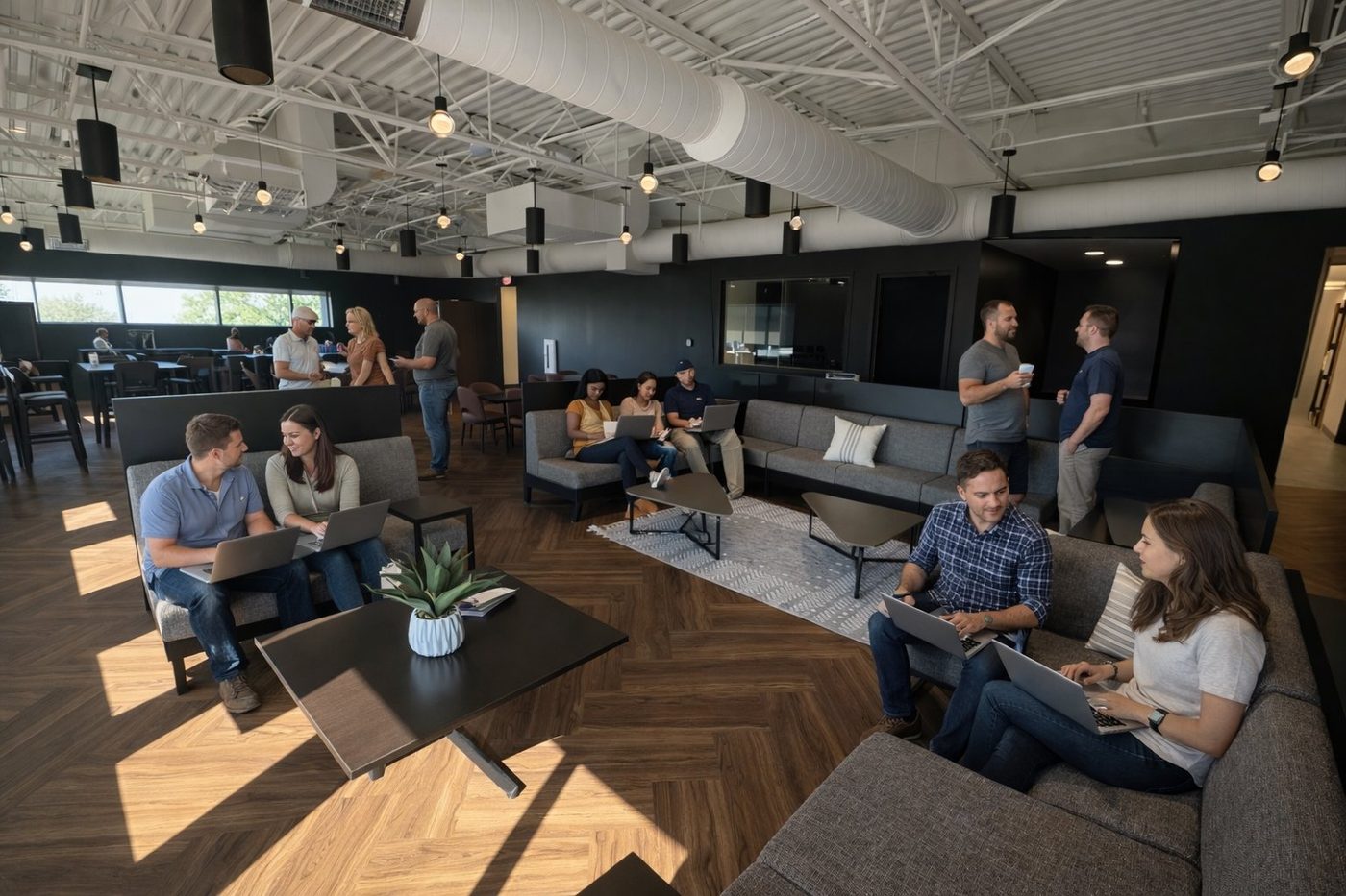 Member on call in the Co-Revel lounge at Revelance